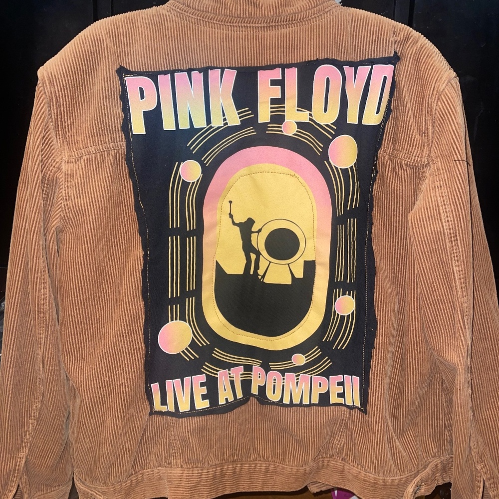 Custom design-Distressed vintage tshirt jacket